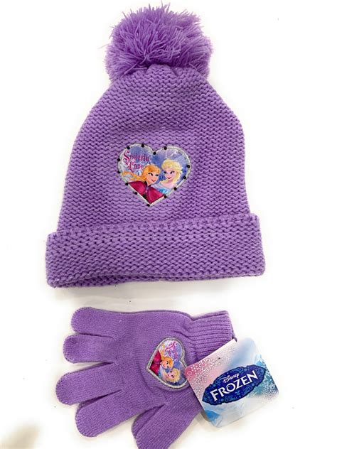 frozen hat and gloves|disney girls frozen hat.